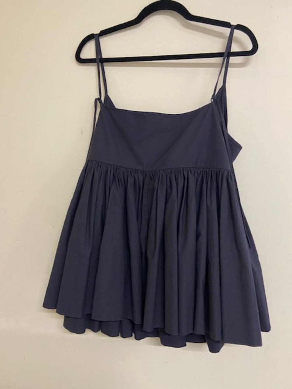 Egg Trading Cotton Navy Top Medium
